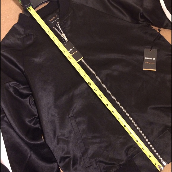 Forever 21 Embroidered Satin Bomber Jacket - Picture 7 of 8